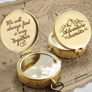 Engraved Compass - Family - To My Man - We Will Always Find A Way Together - Augpb26043 - Gifts Holder