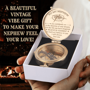 Engraved Compass - Family - To My Nephew - I'm Always Here For You - Augpb27002 - Gifts Holder