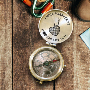 Engraved Compass - Fishing - To My Man - I Will Forever Be Hooked On You - Augpb26037 - Gifts Holder