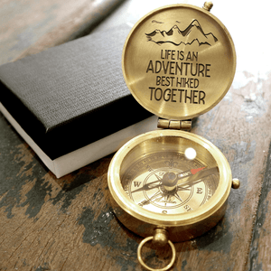 Engraved Compass - Hiking - To My Loved One - Best Hiked Together - Augpb26045 - Gifts Holder