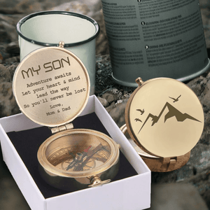 Engraved Compass - Hiking - To My Son - You'll Never Be Lost - Augpb16014 - Gifts Holder