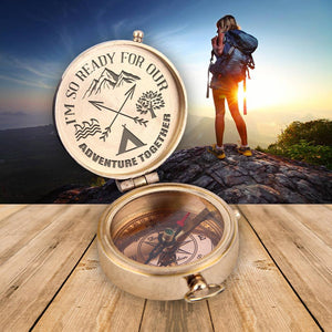 Engraved Compass - Travel - To Loved One - I'm So Ready For Our Adventure Together - Augpb26008 - Gifts Holder