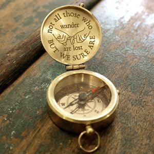 Engraved Compass - Viking - To My Man - Not All Those Who Wander Are Lost - Augpb26041 - Gifts Holder