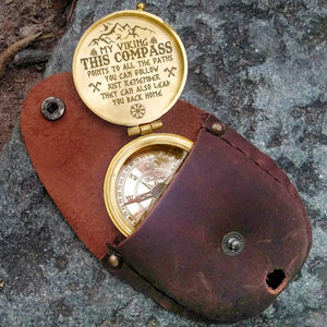 Engraved Compass - Viking - To My Man - They Can Also Lead You Back Home - Augpb26032 - Gifts Holder