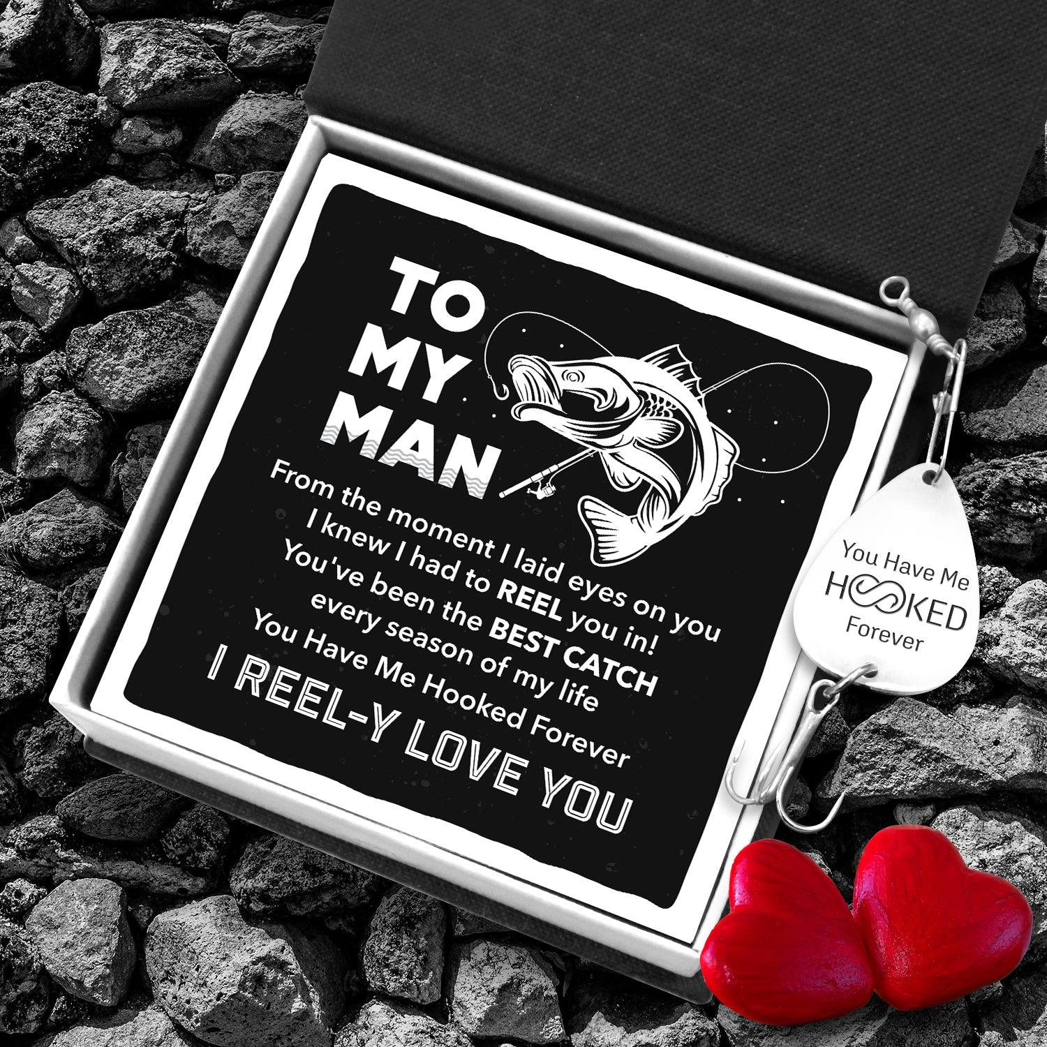 Engraved Fishing Hook - Fishing - To My Man - You've Been The Best Catch Every Season Of My Life - Augfa26015 - Gifts Holder