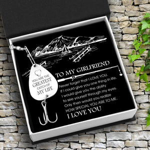 Engraved Fishing Hook - To My Girlfriend - Never Forget That I Love You - Augfa13004 - Gifts Holder