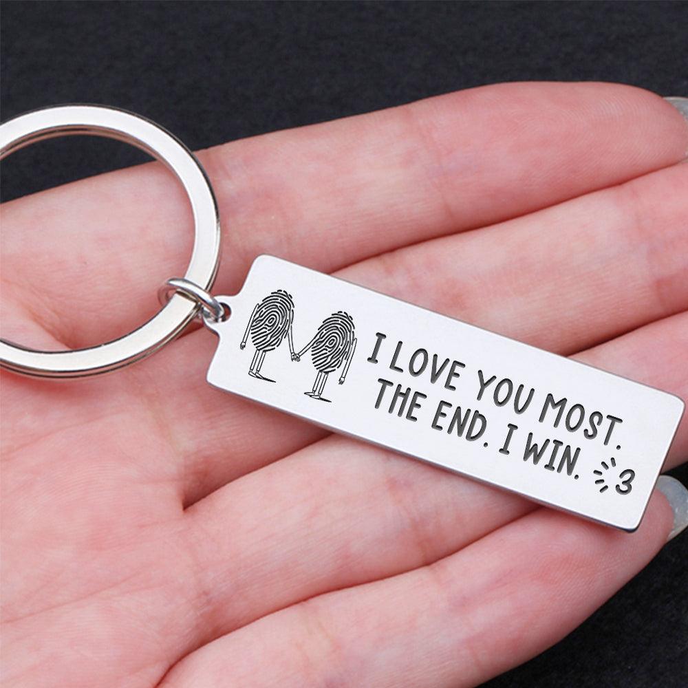 Engraved Keychain - Family - To My Boyfriend - You Are The One I Want To Be With - Augkc12003 - Gifts Holder