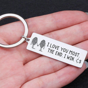 Engraved Keychain - Family - To My Boyfriend - You Are The One I Want To Be With - Augkc12003 - Gifts Holder