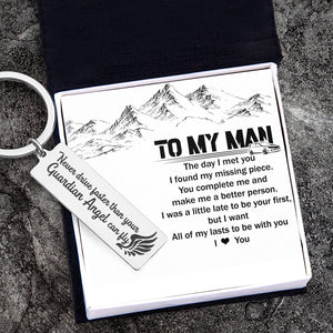 Engraved Keychain - Family - To My Man - I Love You - Augkc26019 - Gifts Holder