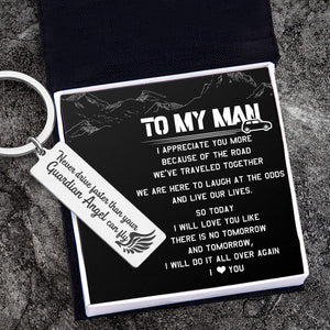 Engraved Keychain - Family - To My Man - I Love You - Augkc26021 - Gifts Holder