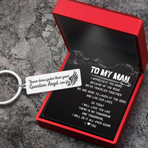 Engraved Keychain - Family - To My Man - I Love You - Augkc26021 - Gifts Holder