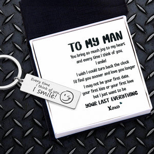 Engraved Keychain - Family - To My Man - Your Last Everything - Augkc26022 - Gifts Holder