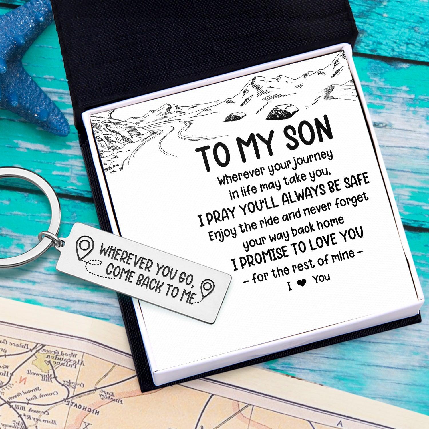Dad To Son Gift Necklace To My Son Circle Pendant – Gifts For Family Online