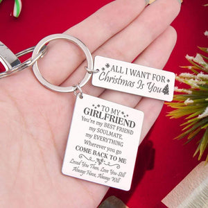 Engraved Keyring - To My Girlfriend - Loved You Then, Love You Still - Augkr13001 - Gifts Holder