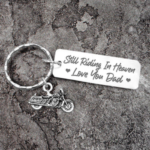 Engraved Motorcycle Keychain - Biker - To My Dad - Augkbe18008 - Gifts Holder