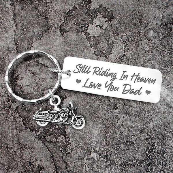 engraved motorcycle keychain biker to my dad augkbe18008 gifts holder 1
