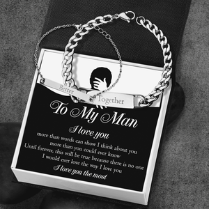 Engraving Couple Bracelet - Family - To My Man - I Love You The Most - Augbzb26003 - Gifts Holder