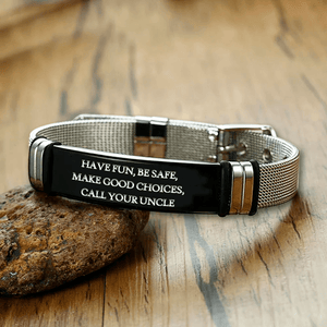 Fashion Bracelet - Family - To My Nephew - Just Call Me, I Will Be There For You - Augbe27003 - Gifts Holder