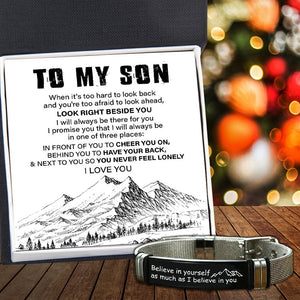 Fashion Bracelet - Travel - To My Son - Believe In Yourself As Much As I Believe In You - Augbe16001 - Gifts Holder