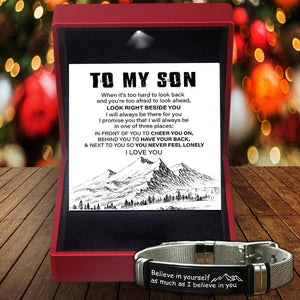 Fashion Bracelet - Travel - To My Son - Believe In Yourself As Much As I Believe In You - Augbe16001 - Gifts Holder