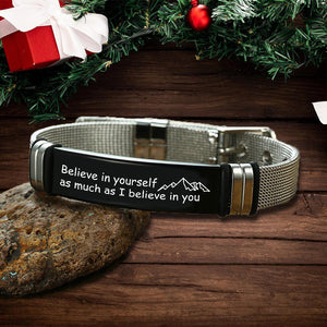 Fashion Bracelet - Travel - To My Son - Believe In Yourself As Much As I Believe In You - Augbe16001 - Gifts Holder