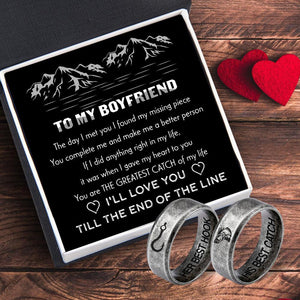 Fishing Couple Ring - Fish - To My Boyfriend - You Are The Greatest Catch Of My Life - Augrld12001 - Gifts Holder