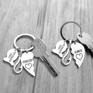 Fishing Heart Puzzle Keychains - To My Girlfriend - Never Forget That I Love You - Augkbn13001 - Gifts Holder