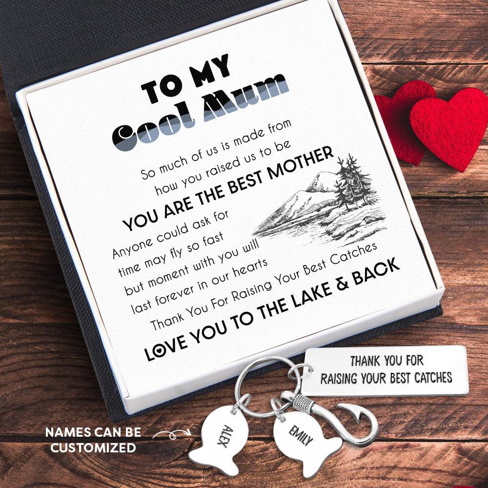 Fishing Hook Keychain - Fishing - To My Mum - You Are The Best Mother - Augku19003 - Gifts Holder