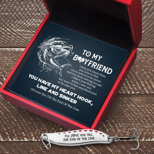 Fishing Spoon Lure - Fishing - To My Boyfriend - I Love You More Than You Love To Fish - Augfaa12001 - Gifts Holder