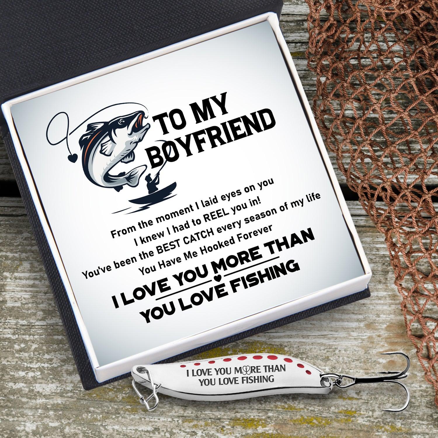 Fishing Spoon Lure - Fishing - To My Boyfriend - You Have Me Hooked Forever - Augfaa12003 - Gifts Holder