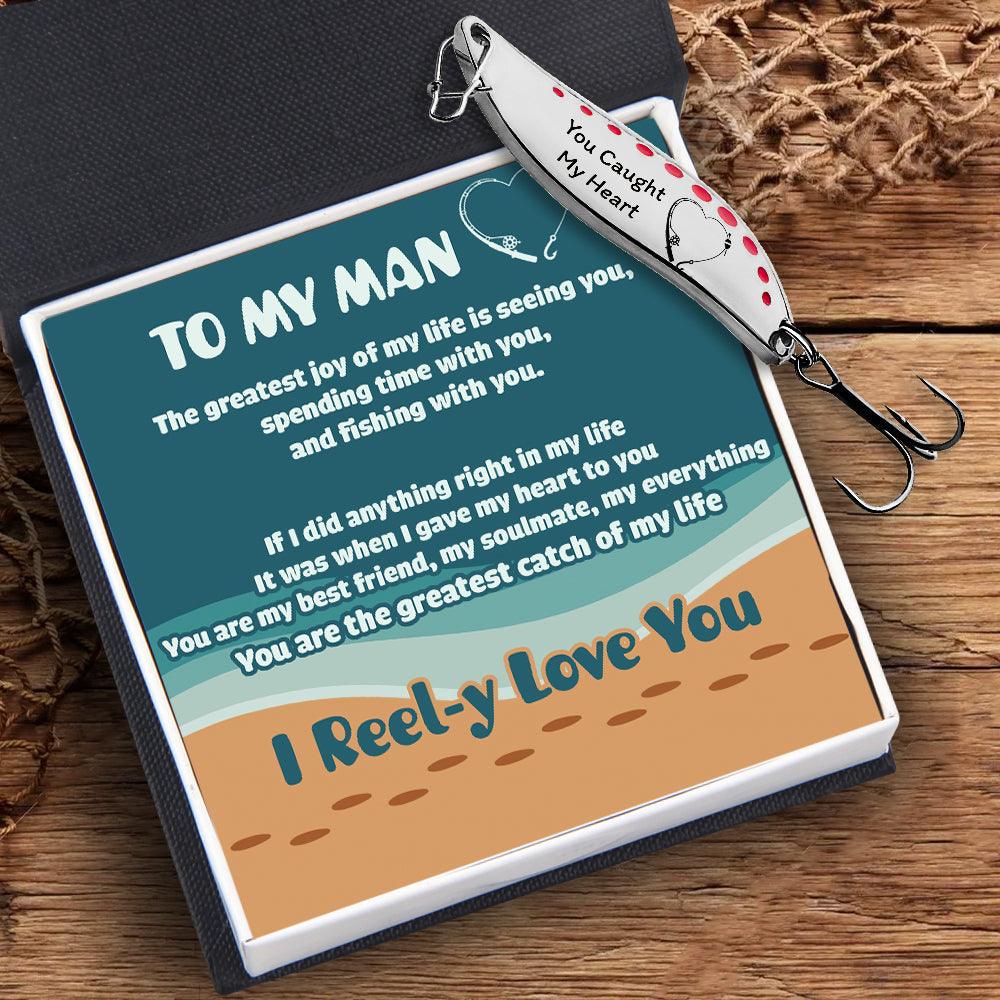 Fishing Spoon Lure - Fishing - To My Man - I Reel-y Love You - Augfaa26003 - Gifts Holder