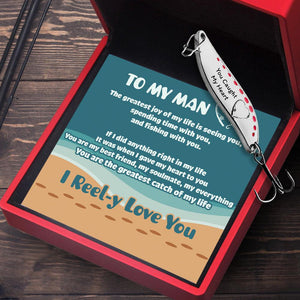 Fishing Spoon Lure - Fishing - To My Man - I Reel-y Love You - Augfaa26003 - Gifts Holder