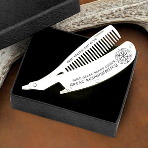 Folding Comb - To My Viking Dad - Best Viking Dad Ever - Augec18003 - Gifts Holder