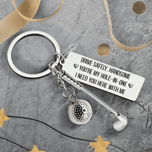 Golf Ball Racket Keychain - Golf - To My Par-fect Man - You Are My Hole In One - Augkzs26002 - Gifts Holder