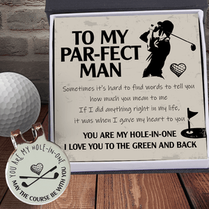 Golf Marker - Golf - To My Par-fect Man - I Gave My Heart To You - Augata26011 - Gifts Holder