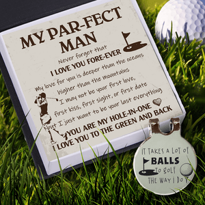 Golf Marker - Golf - To My Par-fect Man - My Love For You Is Deeper Than The Oceans - Augata26012 - Gifts Holder