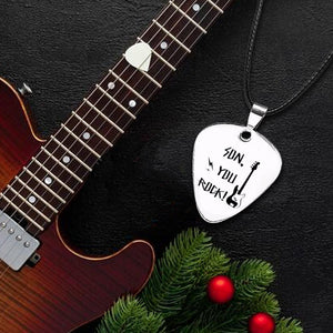 Guitar Pick Necklace - To My Son - You Will Never Outgrow My Heart - Augncx16002 - Gifts Holder
