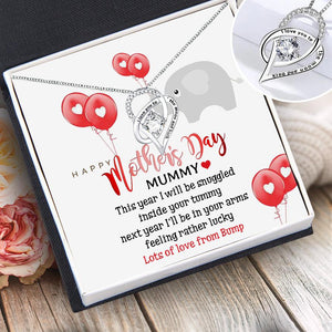 Heart Crystal Necklace - Family - Mum-To-Be - Lots Of Love From Bump - Augnzk19009 - Gifts Holder