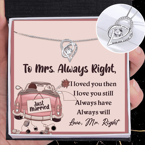 Heart Crystal Necklace - Wedding - To My Future Wife - I Love You Still - Augnzk25001 - Gifts Holder