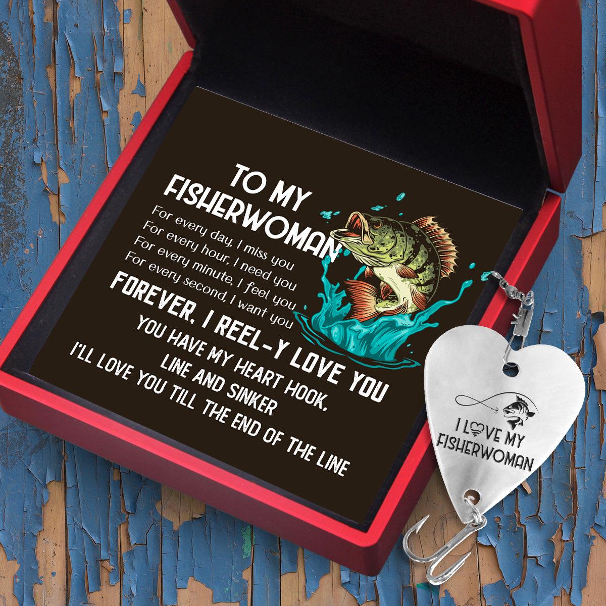 Heart Fishing Lure - Fishing - To My Fisherwoman - You Have My Heart H -  Gifts Holder