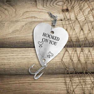 Heart Fishing Lure - Fishing - To My Man - I Love You More Than All The Fish In The Sea - Augfc26003 - Gifts Holder