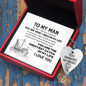 Heart Fishing Lure - Fishing - To My Man - You Are The Greatest Catch Of My Life - Augfc26005 - Gifts Holder