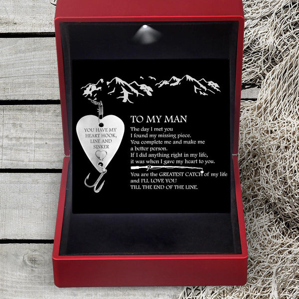 Heart Fishing Lure - Fishing - To My Man - You Are The Greatest