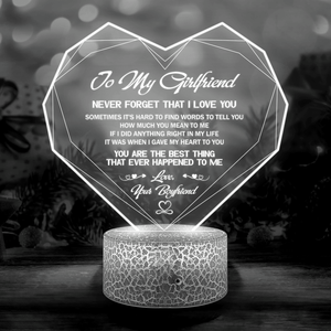 Heart Led Light - Family - To My Girlfriend - I Gave My Heart To You - Auglca13006 - Gifts Holder