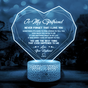 Heart Led Light - Family - To My Girlfriend - I Gave My Heart To You - Auglca13006 - Gifts Holder