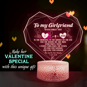 Heart Led Light - Family - To My Girlfriend - You Are The Best Decision I Ever Made - Auglca13017 - Gifts Holder