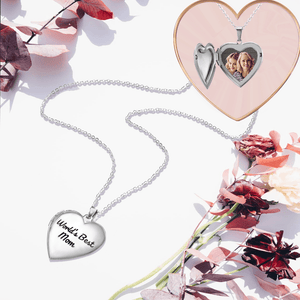 Heart Locket Necklace - Family - From Son - To My Mum - Happy Mother's Day - Augnzm19002 - Gifts Holder