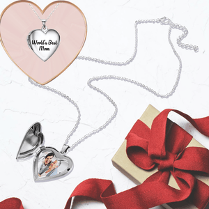 Heart Locket Necklace - Family - From Son - To My Mum - Happy Mother's Day - Augnzm19002 - Gifts Holder