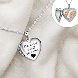 Heart Locket Necklace - Family - To My Mother-In-Law - Thank You For Your Warm Smiles - Augnzm19005 - Gifts Holder