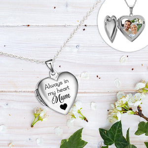 Heart Locket Necklace - Family - To My Mum - I Love You With All My Heart - Augnzm19014 - Gifts Holder